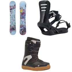 K2 Medium Snowboard ​+ Formula Snowboard Bindings ​+ Overdraft Snowboard Boots 2025