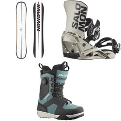 Salomon Assassin Snowboard ​+ District Snowboard Bindings ​+ Dialogue Lace SJ Boa Snowboard Boots 2025