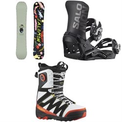 Salomon Abstract Snowboard ​+ District Snowboard Bindings ​+ X Approach Lace SJ Boa Snowboard Boots 2025