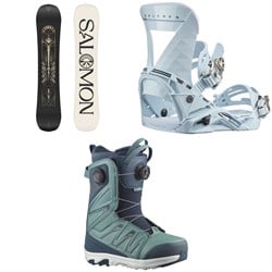 Salomon Wonder Snowboard ​+ Mirage Snowboard Bindings ​+ Ivy BOA SJ Snowboard Boots - Women's 2025