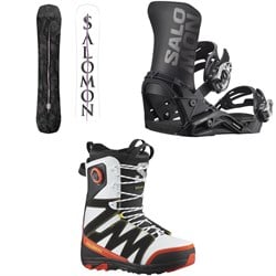 Salomon Craft Snowboard ​+ District Snowboard Bindings ​+ X Approach Lace SJ Boa Snowboard Boots 2025