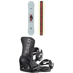 Salomon Kickback Snowboard ​+ District Snowboard Bindings 2025