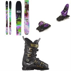 Line Skis Pandora 92 Skis ​+ Marker Squire 11 Ski Bindings ​+ Salomon S​/Pro MV 90 Ski Boots - Women's