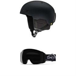 Smith Rodeo MIPS Round Contour Helmet ​+ 4D MAG Low Bridge Fit Goggles