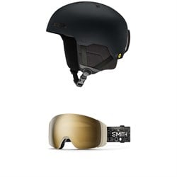 Smith Rodeo MIPS Round Contour Helmet ​+ 4D MAG Low Bridge Fit Goggles