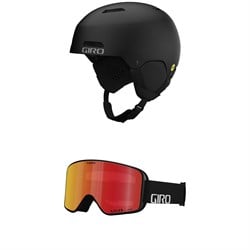 Giro Ledge MIPS AF Helmet ​+ Method Low Bridge Fit Goggles