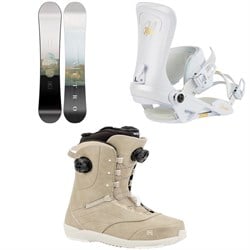 Nitro Fate Snowboard ​+ Poison Snowboard Bindings ​+ Crown Boa Snowboard Boots - Women's 2025