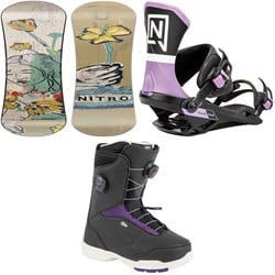 Nitro Mercy Snowboard ​+ Team Pro Snowboard Bindings ​+ Scala Boa Snowboard Boots - Women's 2025