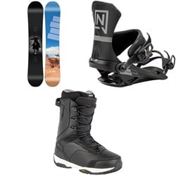 Nitro T1 Snowboard ​+ Team Pro Snowboard Bindings ​+ Venture Pro Lace Snowboard Boots 2025