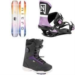 Nitro Optisym Snowboard ​+ Team Pro Snowboard Bindings ​+ Scala Boa Snowboard Boots - Women's 2025