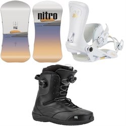 Nitro Drop Snowboard ​+ Poison Snowboard Bindings ​+ Crown Boa Snowboard Boots - Women's 2025