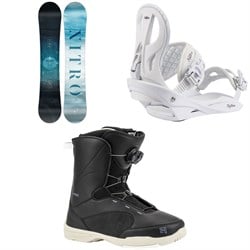 Nitro Mystique Snowboard ​+ Rythm Snowboard Bindings ​+ Flora Boa Snowboard Boots - Women's 2025