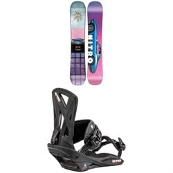 Nitro Cheap Thrills Snowboard ​+ Staxx Snowboard Bindings 2025