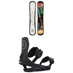 Ride Burnout Snowboard ​+ A-6 Snowboard Bindings 2025