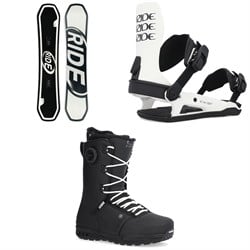 Ride Zero Snowboard ​+ C-6 Snowboard Bindings ​+ Fuse Snowboard Boots 2025