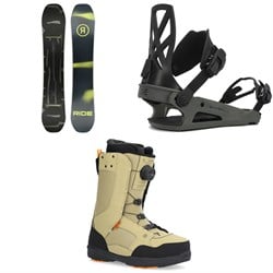 Ride Manic Snowboard ​+ C-4 Snowboard Bindings ​+ Jackson Snowboard Boots 2025