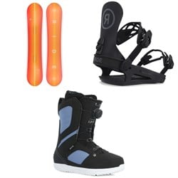 Ride Heartbreaker Snowboard ​+ CL-4 Snowboard Bindings ​+ Sage Snowboard Boots - Women's 2025