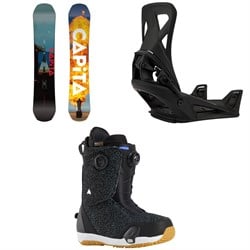 CAPiTA Defenders Of Awesome Snowboard ​+ Burton Step On Snowboard Bindings ​+ Swath Step On Snowboard Boots 2025