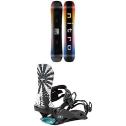 Nitro Optisym Snowboard ​+ One Snowboard Bindings 2025