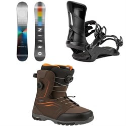 Nitro Cinema Snowboard ​+ Rambler Snowboard Bindings ​+ Sentinel Boa Snowboard Boots 2025