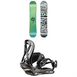 Nitro Ripper x Volcom Snowboard ​+ Mini Charger Snowboard Bindings - Kids 2025