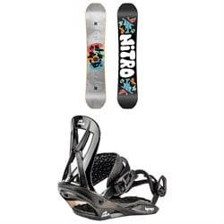 Nitro Ripper Snowboard ​+ Mini Charger Snowboard Bindings - Kids 2025