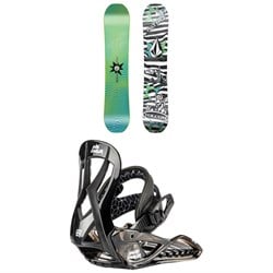 Nitro Ripper x Volcom Snowboard ​+ Micro Charger Snowboard Bindings - Kids 2025