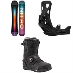 Nitro Team Snowboard ​+ Burton Step On Snowboard Bindings ​+ Nitro Profile Step On TLS Snowboard Boots 2025