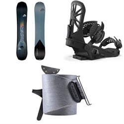 Jones Frontier Splitboard ​+ Union Explorer Splitboard Bindings  ​+ Nomad Universal Tail Clip Splitboard Skins 2025