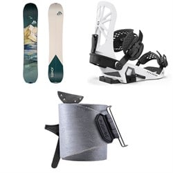 Jones Dream Weaver Splitboard ​+ Union Explorer Splitboard Bindings  ​+ Nomad Universal Tail Clip Splitboard Skins - Women's 2025