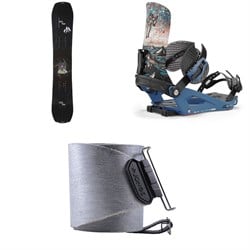 Jones Mountain Twin Splitboard ​+ Union Charger Pro Splitboard Bindings ​+ Nomad Pro Quick Tension Tail Clip Splitboard Skins 2025