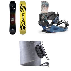 Jones Mountain Twin Splitboard ​+ Union Charger Pro Splitboard Bindings ​+ Nomad Pro Quick Tension Tail Clip Splitboard Skins 2025