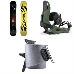 Jones Mountain Twin Splitboard ​+ Union Charger Splitboard Bindings ​+ Nomad Universal Tail Clip Splitboard Skins 2025