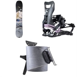 Jones Dream Weaver Splitboard ​+ Karakoram Nomad-W ​+ Split Interface Splitboard Bindings ​+ Nomad Universal Tail Clip Splitboard Skins - Women's 2025