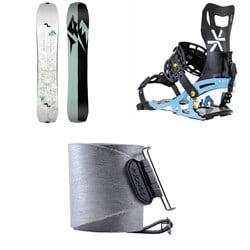 Jones Solution Splitboard ​+ Karakoram Prime-XW ​+ Split Interface Splitboard Bindings ​+ Nomad Pro Quick Tension Tail Clip Splitboard Skins 2025