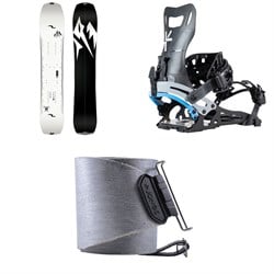 Jones Ultralight Solution Splitboard ​+ Karakoram Nomad ​+ Split Interface Splitboard Bindings ​+ Nomad Pro Universal Tail Clip Splitboard Skins 2025