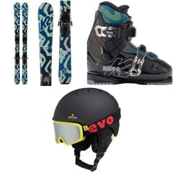 K2 Indy Skis ​+ FDT 4.5 Bindings ​+ K2 Indy 2 Ski Boots ​+ evo Sessel Helmet ​+ Goggle Combo - Kids'