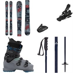 K2 Dreamweaver Skis ​+ Atomic Colt 7 GW Ski Bindings ​+ K2 Reverb Ski Boots ​+ evo Lil Send'r Adjustable Ski Poles ​+ evo Sessel Helmet ​+ Goggle Combo - Kids'