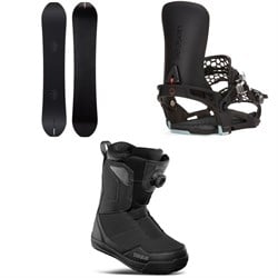 Season Kin Snowboard ​+ Universal Snowboard Bindings ​+ thirtytwo Shifty Boa Snowboard Boots 2025