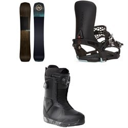 Nidecker Escape Plus Snowboard ​+ Season Universal Snowboard Bindings ​+ Kita Snowboard Boots 2025