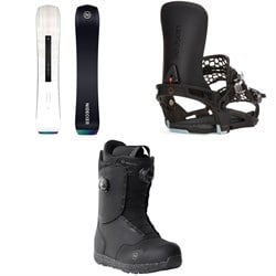 Nidecker Thruster Snowboard ​+ Season Universal Snowboard Bindings ​+ Rift Snowboard Boots 2025