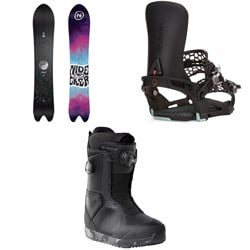 Nidecker Beta APX Snowboard ​+ Season Universal Snowboard Bindings ​+ Kita Snowboard Boots 2025