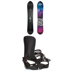 Nidecker Alpha APX Snowboard ​+ Season Universal Snowboard Bindings 2025