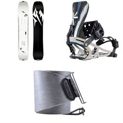 Jones Ultralight Solution Splitboard ​+ Karakoram X-Carbon ​+ Split Interface Splitboard Bindings ​+ Nomad Pro Universal Tail Clip Splitboard Skins 2025