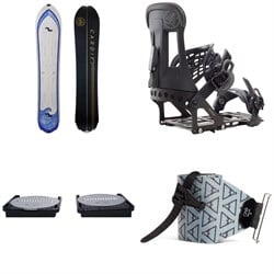 Cardiff Swell Enduro Splitboard ​+ Burton Hitchhiker Splitboard Bindings  ​+ Spark R&D Canted Pucks ​+ evo x Pomoca Pro Glide Splitboard Skins 2025