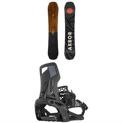 Arbor Element Snowboard ​+ Nidecker Supermatic Snowboard Bindings 2025