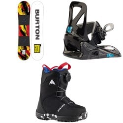 Burton Grom Snowboard ​+ Grom Snowboard Bindings ​+ Grom BOA Snowboard Boots - Kids' 2025