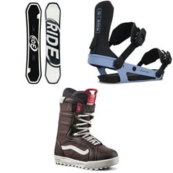 Ride Zero Snowboard ​+ AL-6 Snowboard Bindings ​+ Vans Hi-Standard Pro Snowboard Boots - Women's 2025