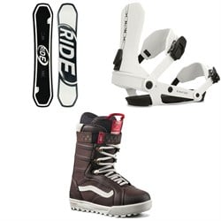 Ride Zero Snowboard ​+ AL-6 Snowboard Bindings ​+ Vans Hi-Standard Pro Snowboard Boots - Women's 2025