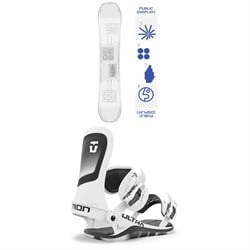 Public Snowboards Display Snowboard ​+ Union Ultra Snowboard Bindings 2025